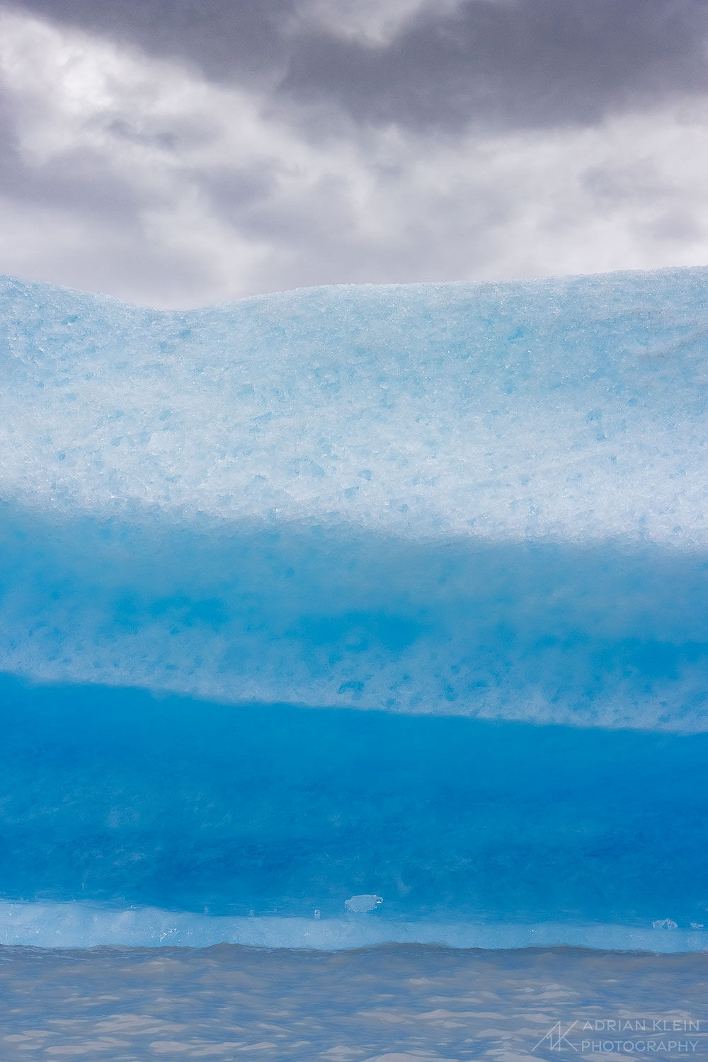 Abstracted view of larger iceberg in Alaska.