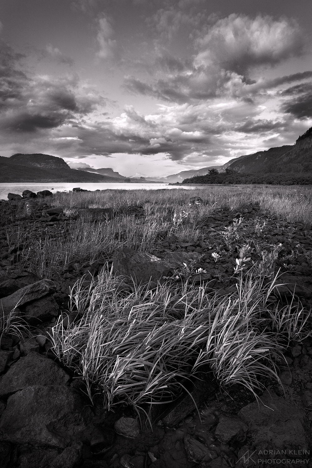 A storm sweeping through the Columbia River Gorge, Oregon leaves partial clearing. Limited Edition of 50.