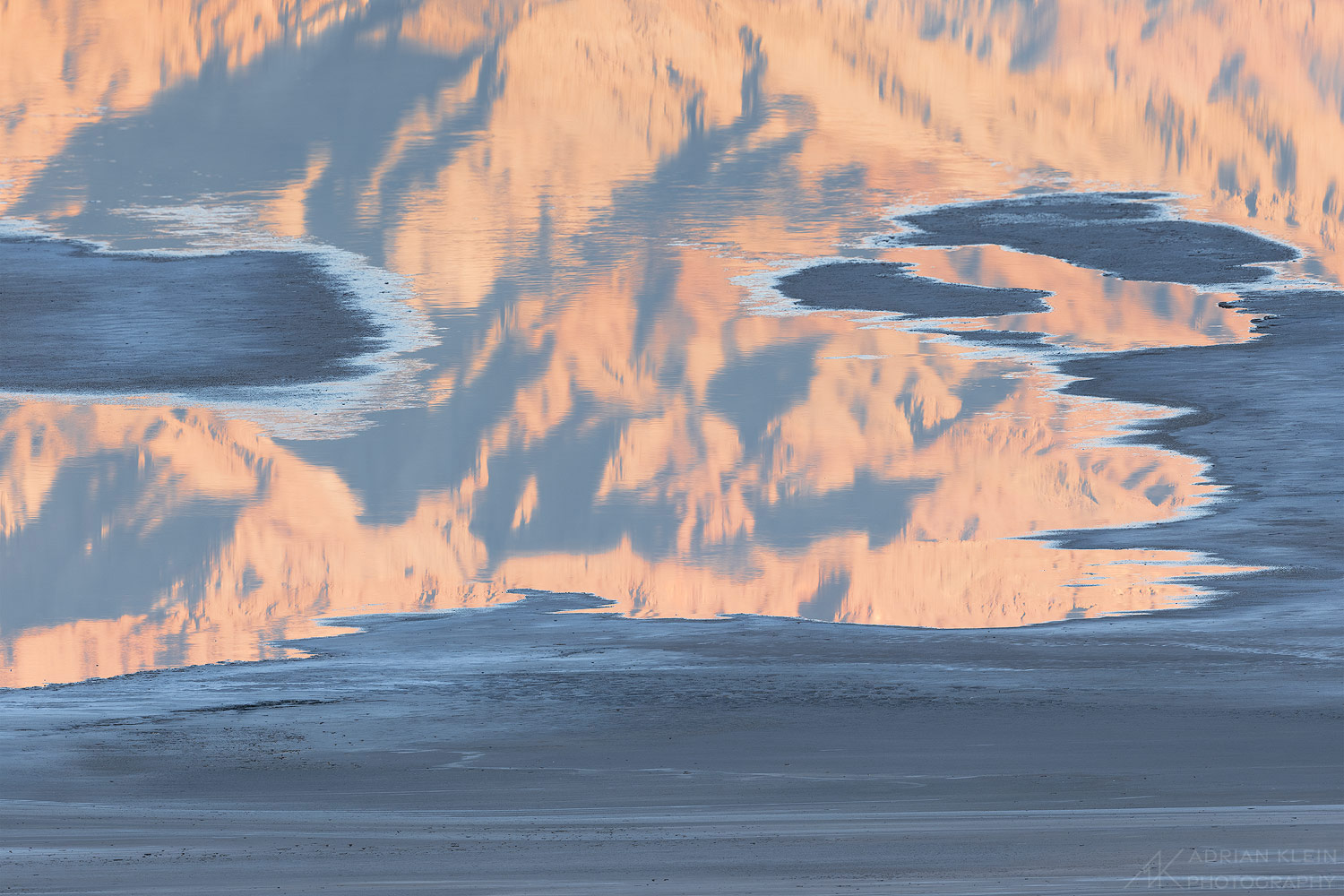 An abstract view at sunrise in Death Valley National Park.