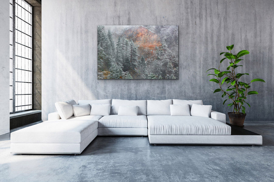 Frigid Needles - Modern Loft Livingroom Large Art