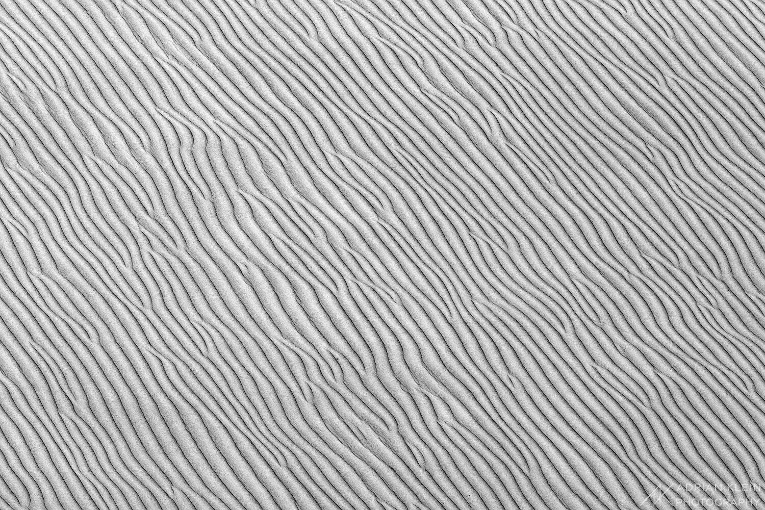 Endless wavy lines on sand dunes in Washington.